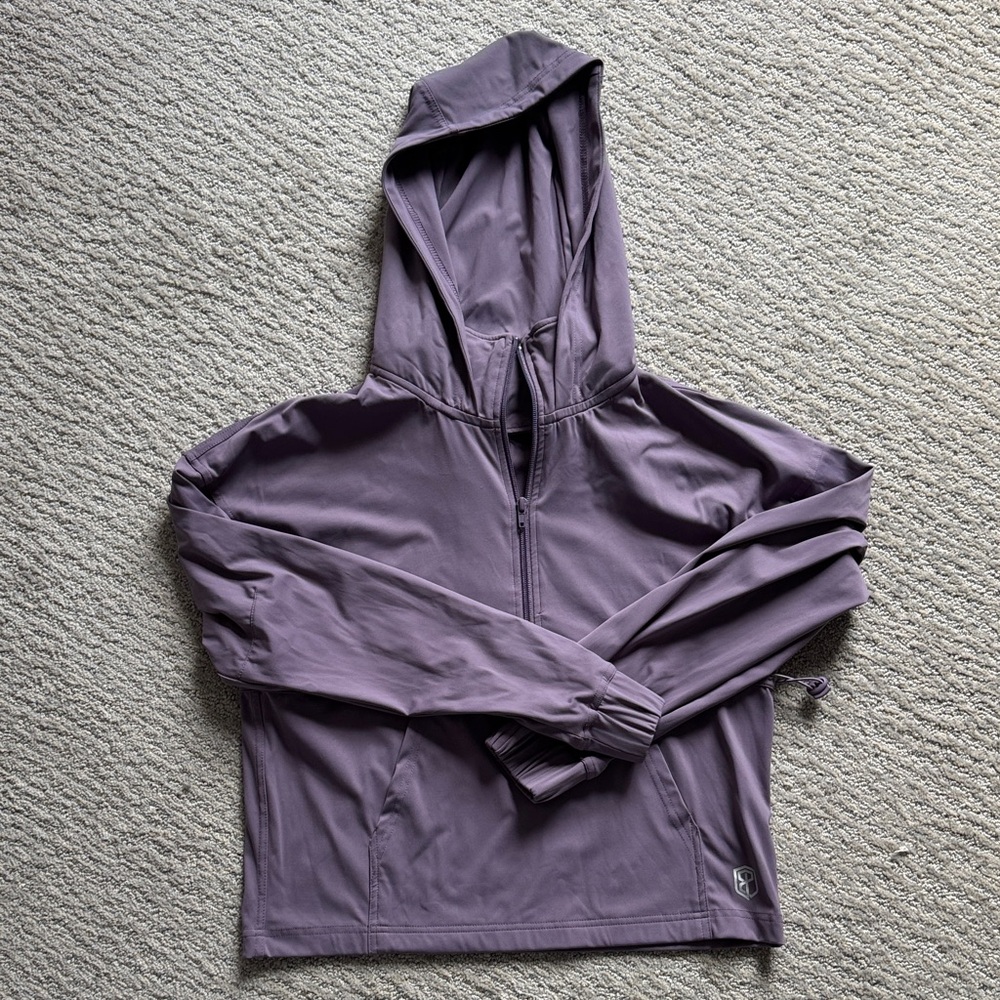 Purple Hooded Pullover